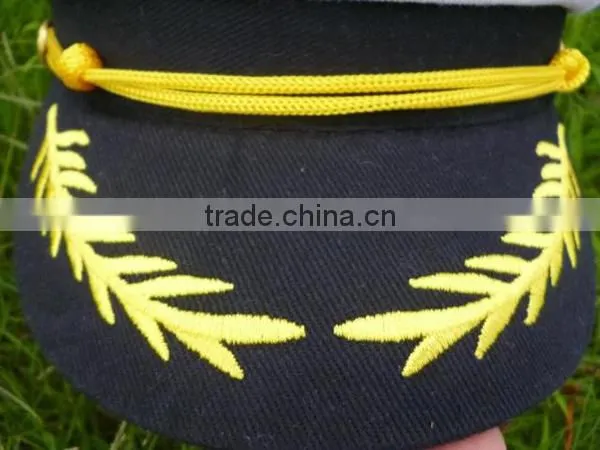 Custom Wholesale White Captain Sailor Hat