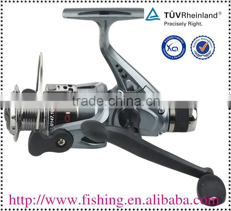 Grey color with plaiting spool 3BB combo fishing reel and rod