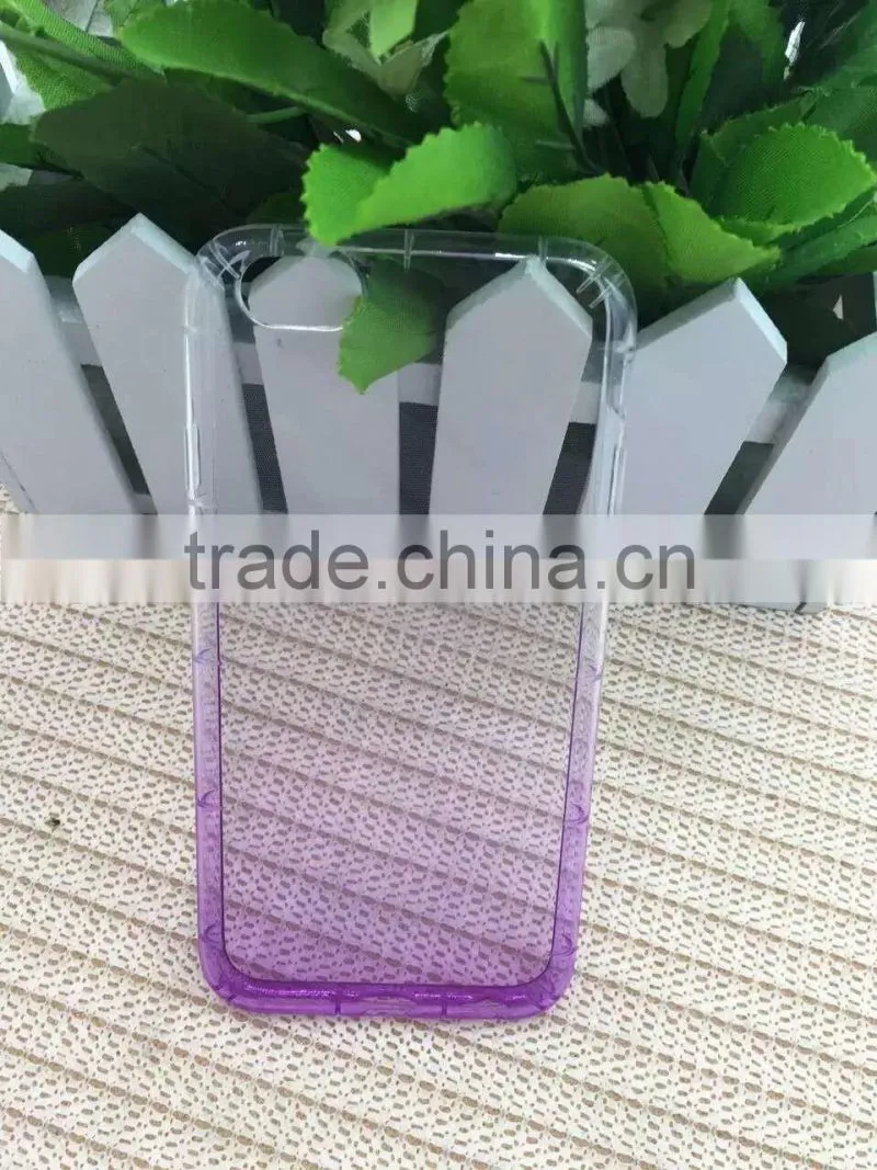 High quality colorful gradient tpu material shockproof case for iphone