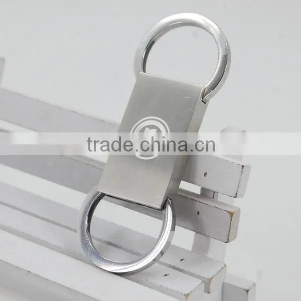 Factory Price wholesale Stainless steel custom rubber keyring &keychain