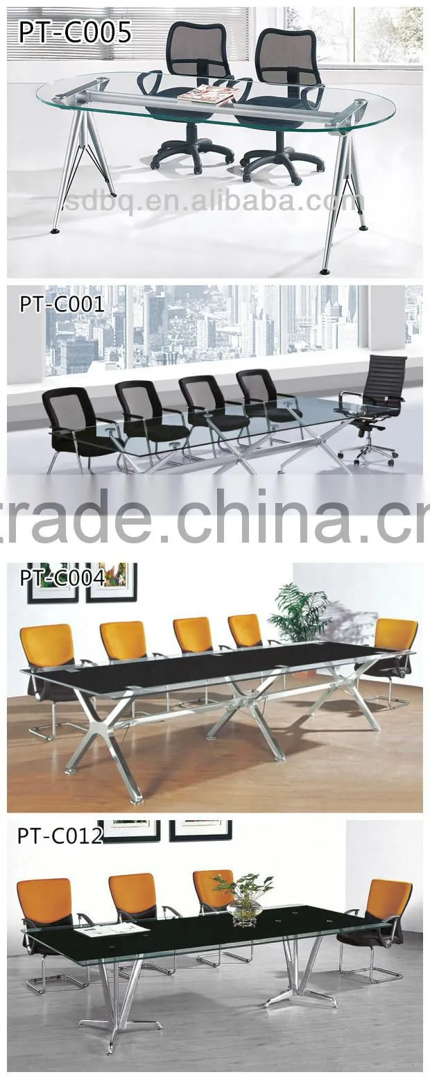 Foshan Patent office furniture conference glass table PT-C001 hot new products for 2015