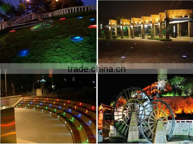 85-265V or 12V AC/DC 3W IP68 structural waterproof stainless steel square led underground light