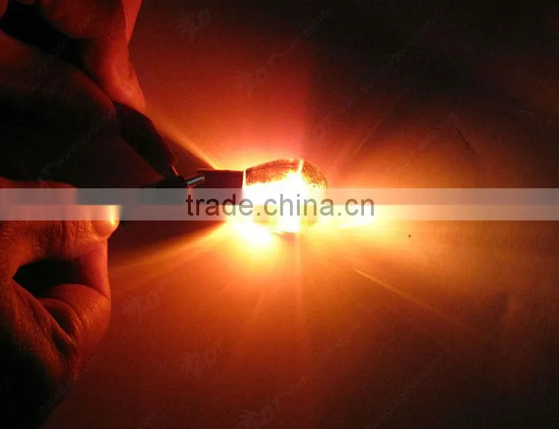 High quality p21w chrome amber chrome light
