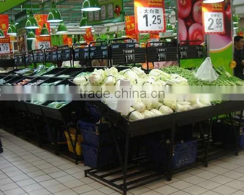 vegetable and fruit shelf