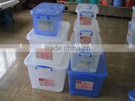 32L plastic storage container storage box with wheels