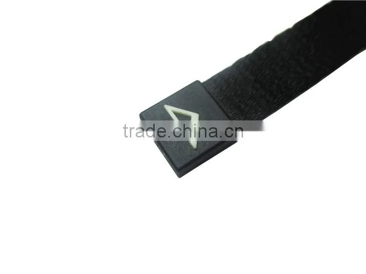 Custom woven rope zipper puller with 3D logo