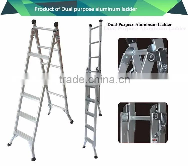 Christmas decorative Dual-purpose aluminum step EN131 ladder
