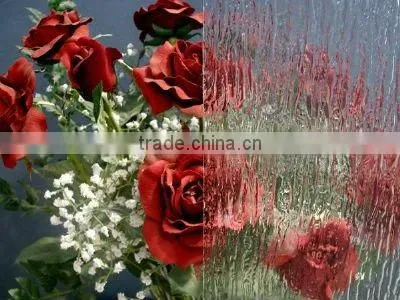 Yujing 3-10 mm patterned glass for room decoration