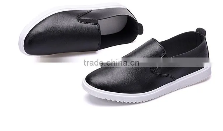 CXM109 2016 men genuine leather slip on flat shoes