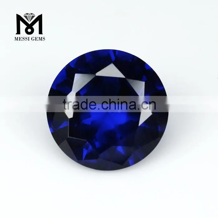 Synthetic Top Quality Round Diamond Cut Artificial Spinel Gemstone