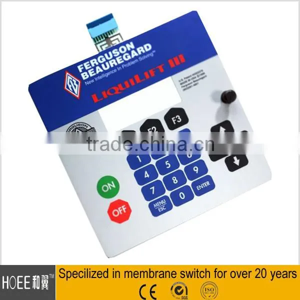 long cable flat button membrane control switch keypad