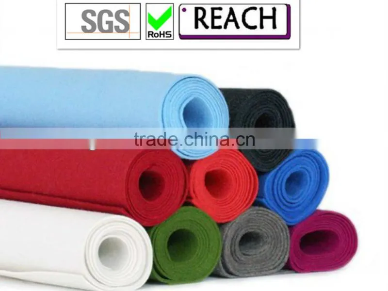 Multi Color Needle Punched Plain Wool Felt
