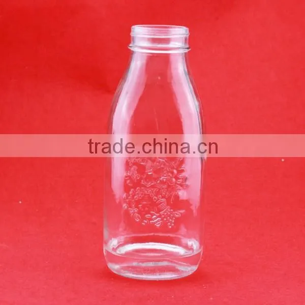 Fanctory direct sale frosted cork bottles 500ml super flint glass bottle aluminium cap water bottle