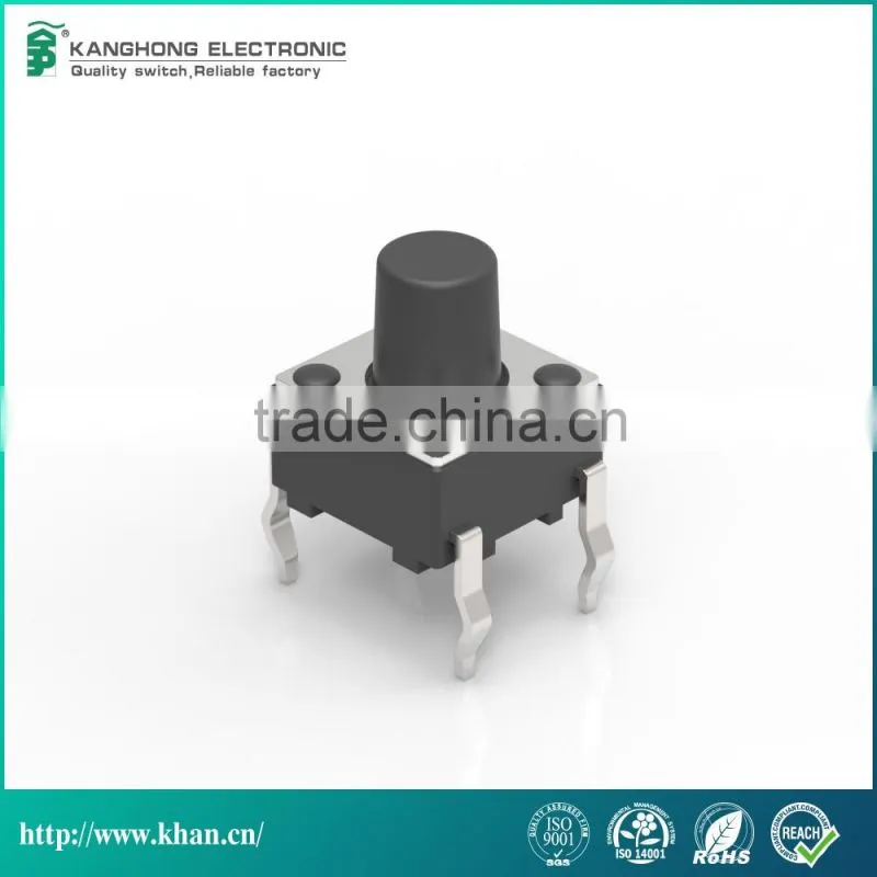 Rohs compliant momentary contact flashlight push button switch