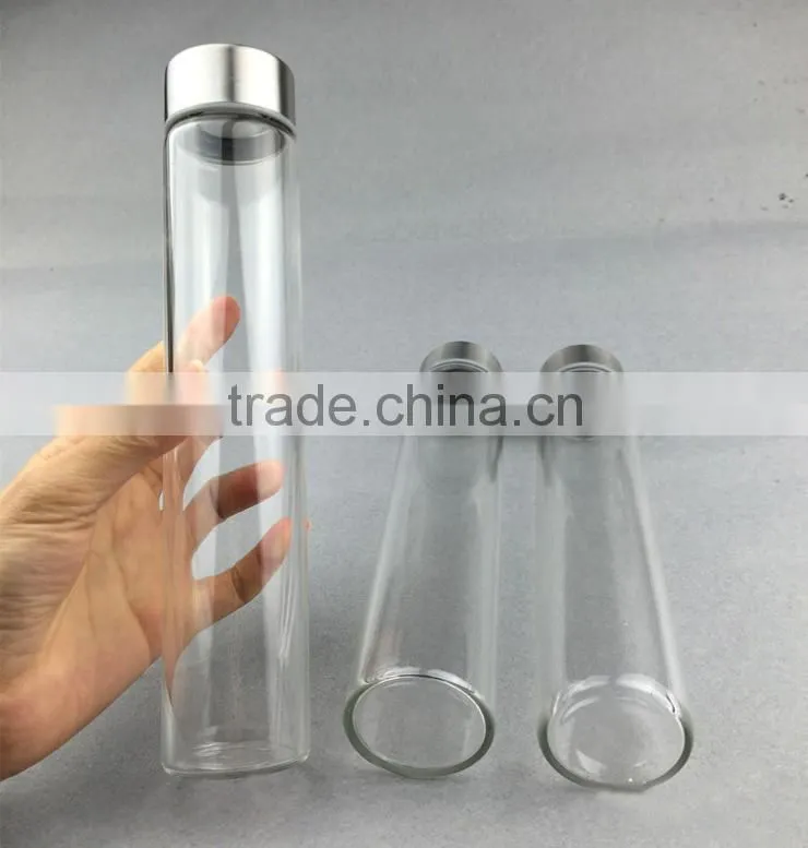 new morden 600ml glass beverages bottle borosilicate glass