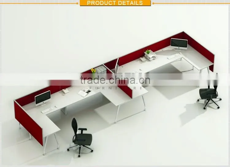 The simple and easy installation metal desk