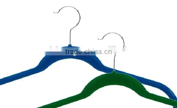 Plastic Velvet hanger clothes hanger ASDF12
