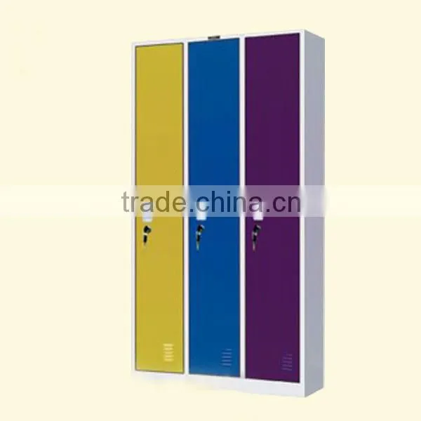 CE certified metal lockers electronic system with truckles convenient move
