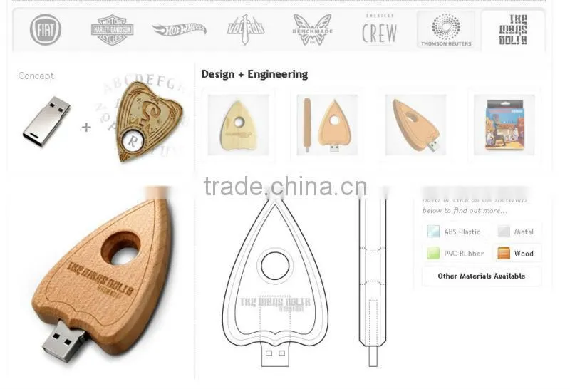 small business idea wooden clamp usb flash drive china alibaba