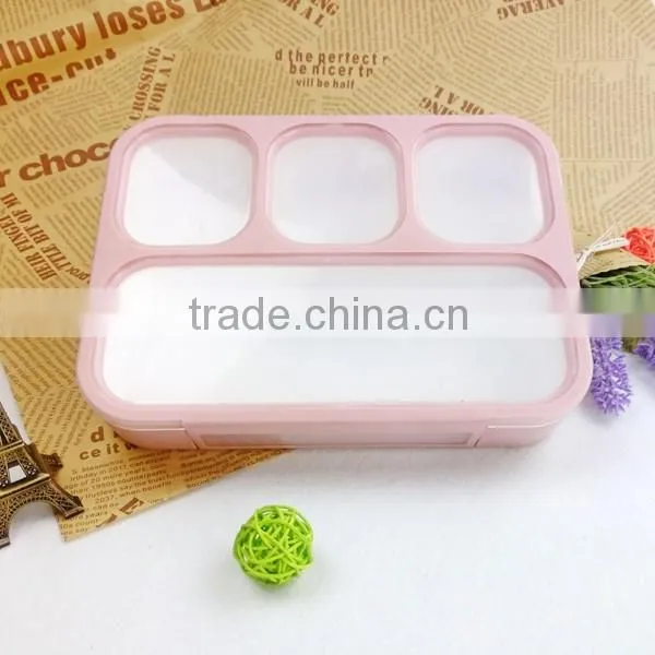 Leakproof Kids Children's Plastic Lunch Box 3 Compartment China Factory
