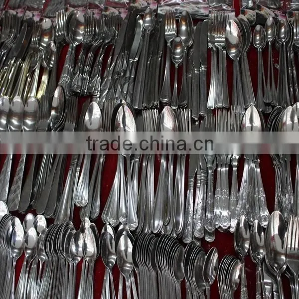 Hot sale and high quality most popular disposable cutlery set with spoon knife and fork