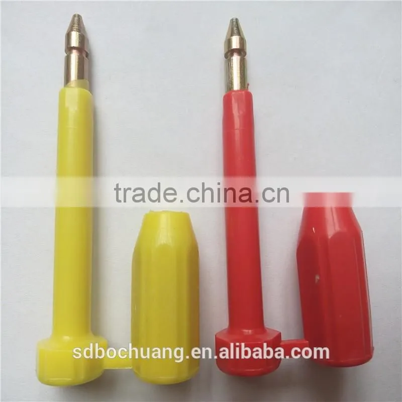 Bolt security seals for shipping containers, trucks, trailers, and railcars