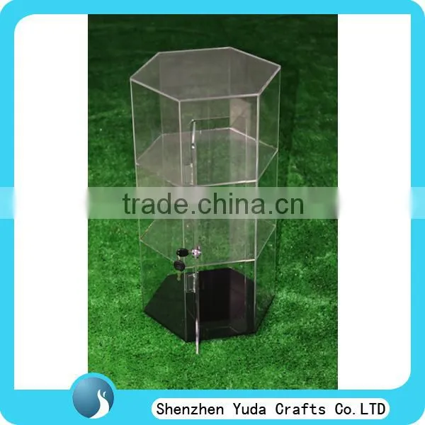 best selling bakery display showcase, transparent acrylic countertop display case for bakery oem