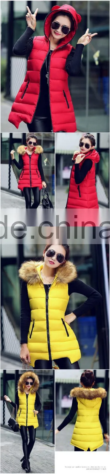 Beautiful girls women sleeveless jacket