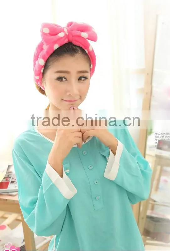 2014 fashionable new design cotton wash headscarf for washing convenience