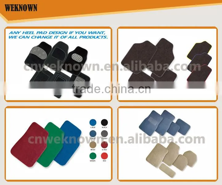 Fashionable design with different colors PVC-NBR car floor mat
