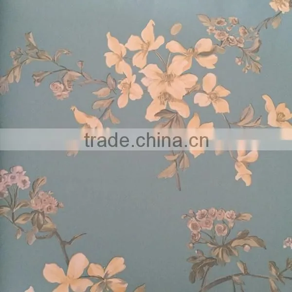 non woven Hot sale flower garden artificial Wallpaper