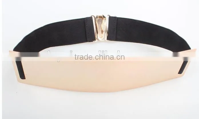 2014 Best metallic gold belt gold mirror belt women
