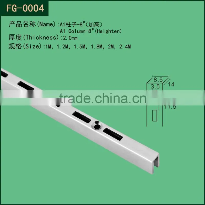 shop fitting and decorating Metal Tube Slotted Strut Channel
