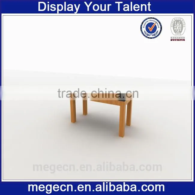 garment shop promotional furniture glass gondola clothing fixture