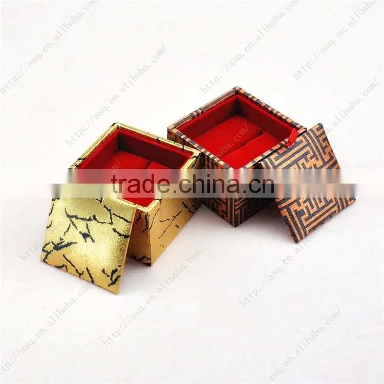 Golden fancy Bracelet boxes for paper jewelry boxes