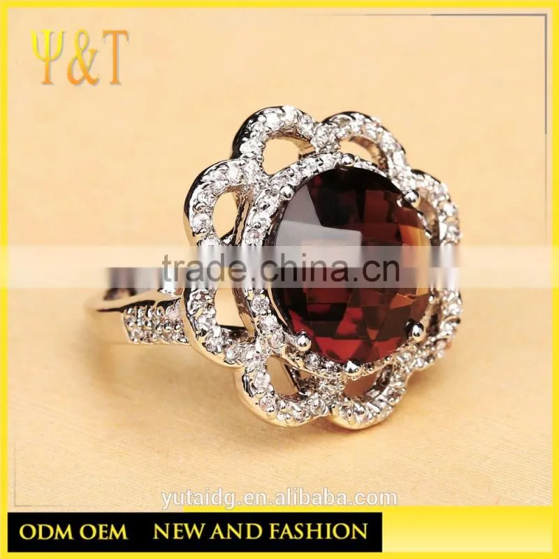 Jingli Jewelry Ruby Gemstone Engagement Ring (YJ-824)