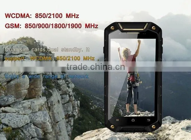 Outdoor smartphone i5800C Smartphone 4.5 Inch QHD IP67 MTK6582 Quad Core 1GB 8GB Android 4.4