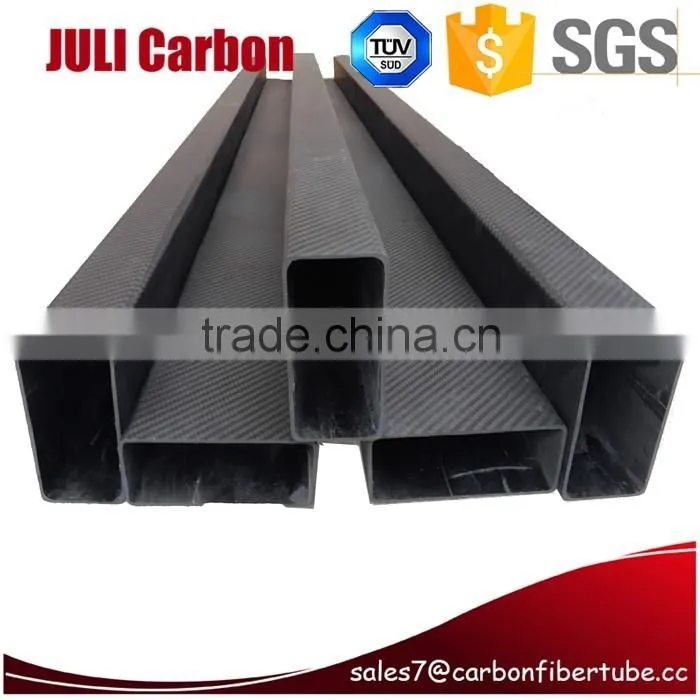 Military quaiity 3k carbon fiber square tube for military factory