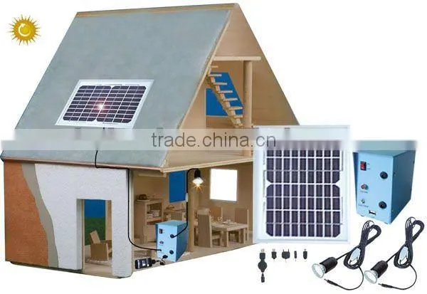 5W solar home kit,solar LED light,solar indoor light(light 2 lamps and with USB charge mobile)