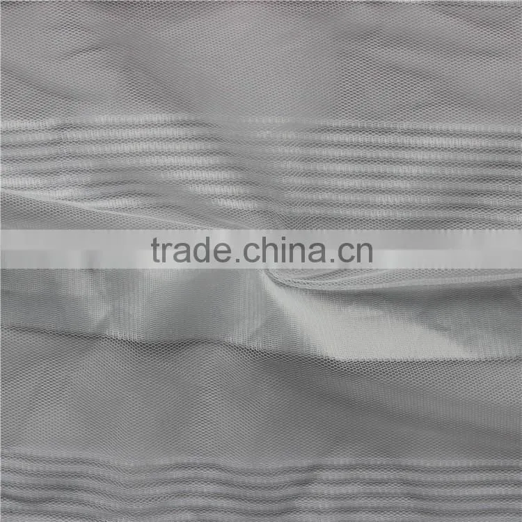 Ivory Thick Woven Net Mesh Polyester Fabric For Clothing/Garment Accessory/Ladies Dress
