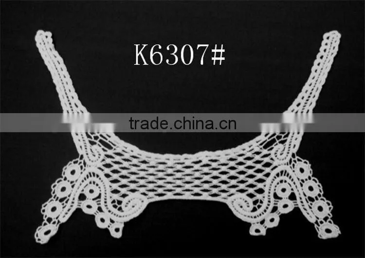 cotton embroidered crochet lace collar