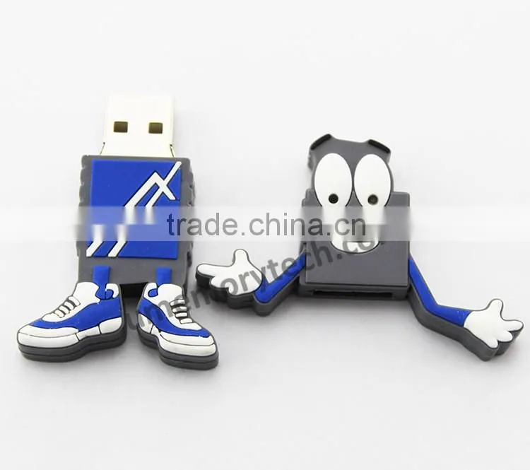 Cartoon Funny usb stick usb2.0 flash memory drive 1gb 2gb 4gb