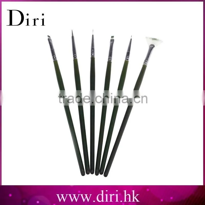 Manicure Tools Wholesale 6pcs Beauty Nail Art Pen Brush