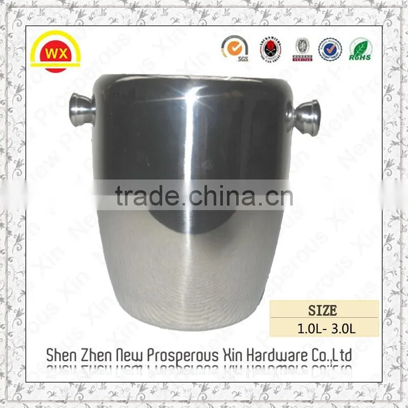 Wholesale custom creative stainless steel beer bucket