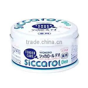 WAKODO SICCAROL Deo Puff 140g Deodrant Smoothy Powder Japan Made