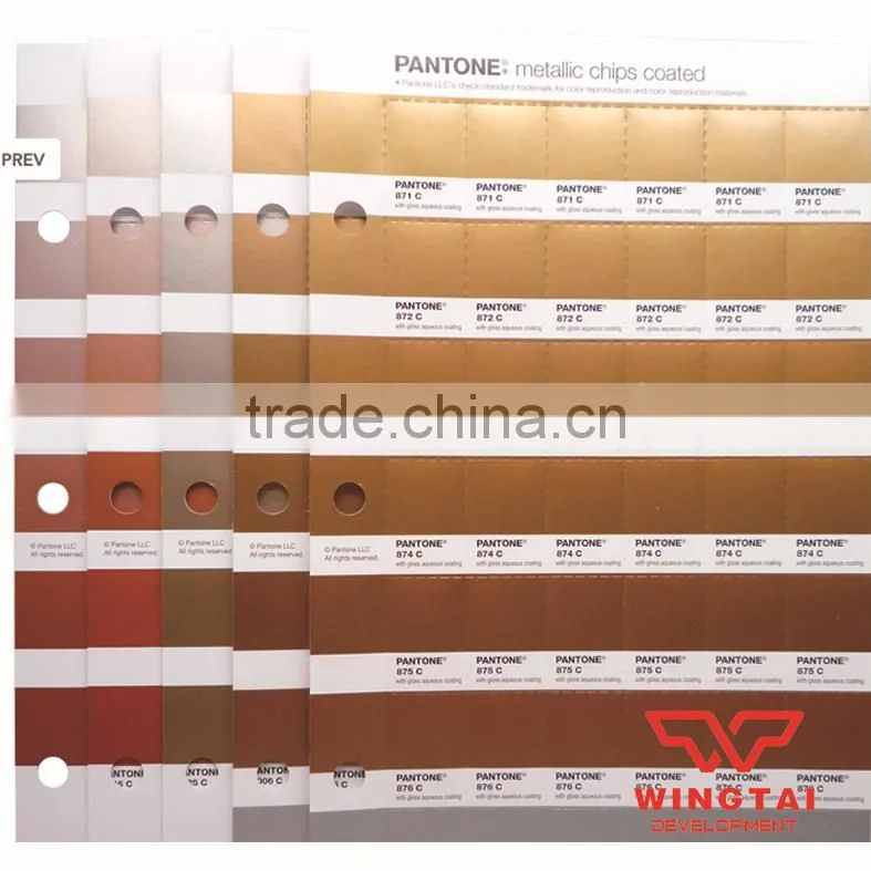 Pantone Metallic Chips Coated Color Chart GB1507
