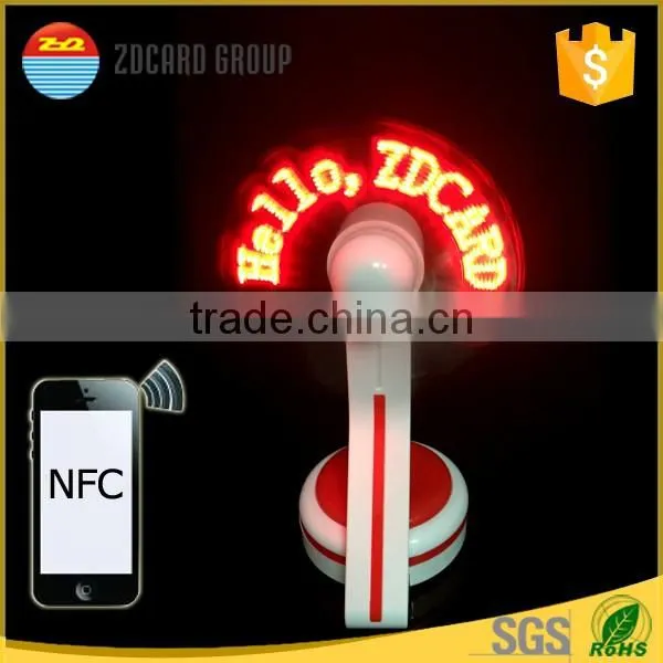LED Flashing message NFC programmable Fan