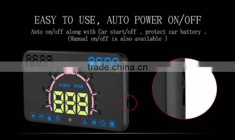 5.8 inch HUD E350 digital speedometer car OBD2 HUD display