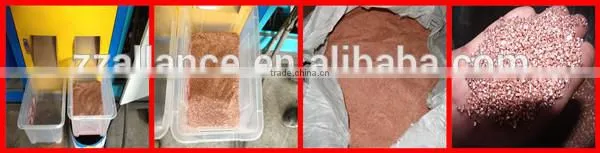 year warranty separate copper plastic/ copper cable wire recycling machine