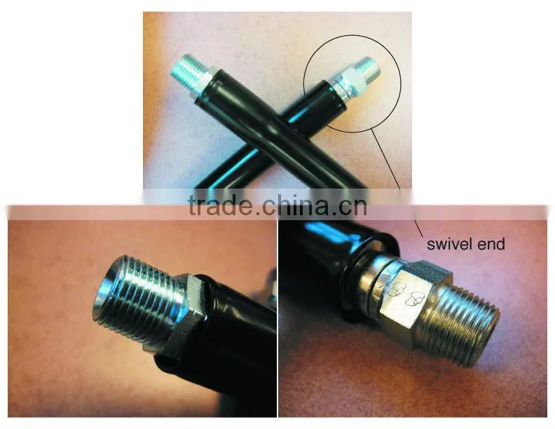 High pressure hose with screw coupler